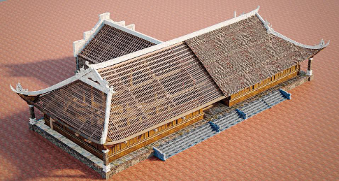 Lợp ngói nhà gỗ cổ truyền bắc bộ