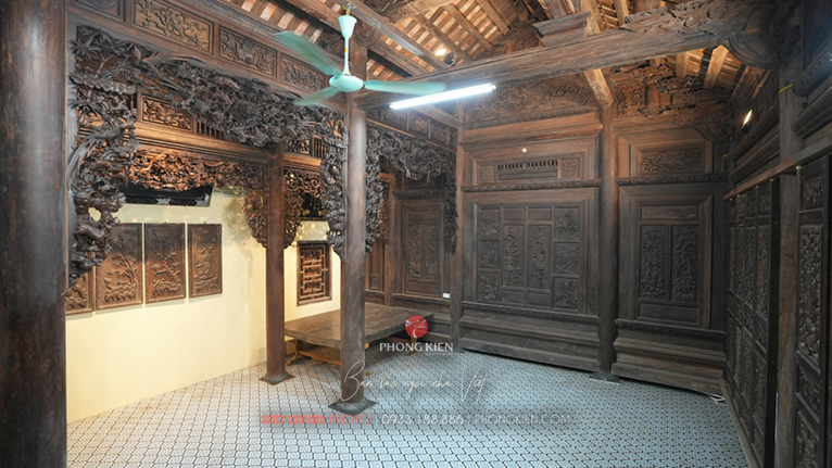 Nhà gỗ lim xanh thanh hóa 3 gian