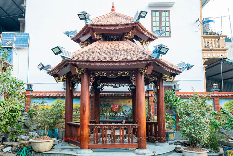 Lầu trà lim lào nhà chú trang tại văn lâm hưng yên
